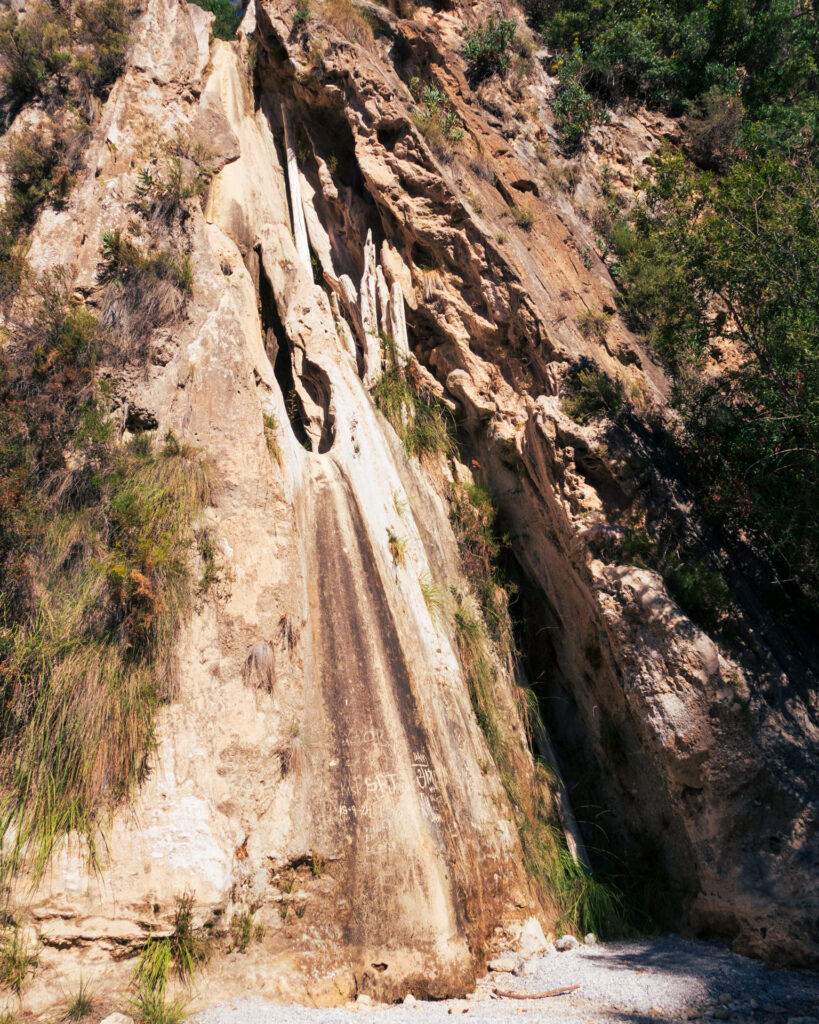 Petrified waterfall in Sierra Almijara